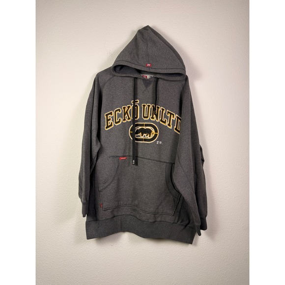 Ecko Unlimited Other - ECKO UNLTD Rhino Logo Hoodie Gray XL Y2K Streetwear Vintage